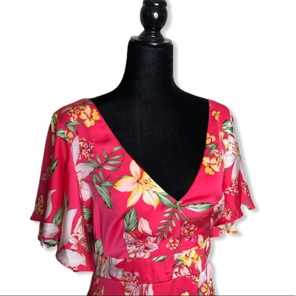 BB Dakota Tropic Tropical Vine Print Dress NWT - Picture 6 of 13